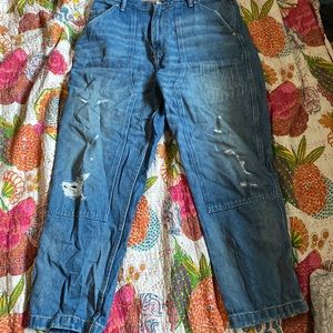 Urban Outfitters Baggy Skater Emo Double Knee Work Jeans